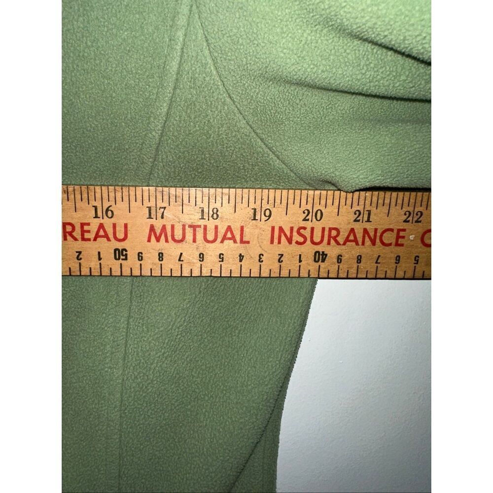 Brooks Brothers 346 1/4 Zip Fleece Long Sleeve Pullover Women L Green Pink Logo - Picture 5 of 5